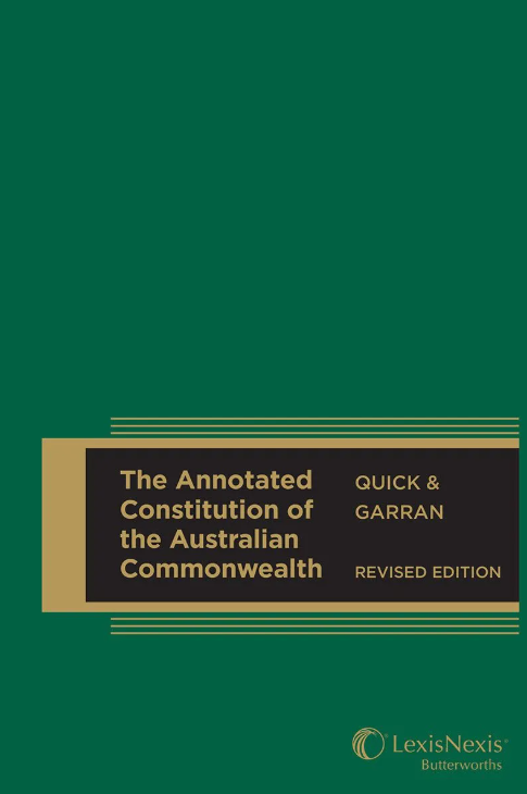 Annotated Constitution of the Australian Commonwealth