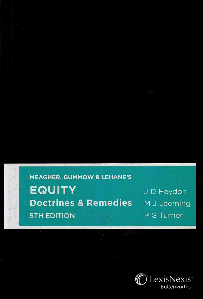 Equity: Doctrines & Remedies e5 (softcover)