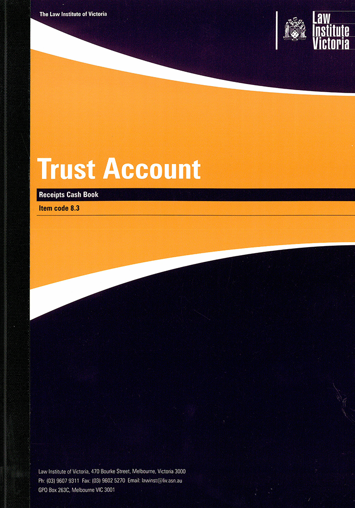 8.3 Trust Account Receipts Cash Book: UGR 44