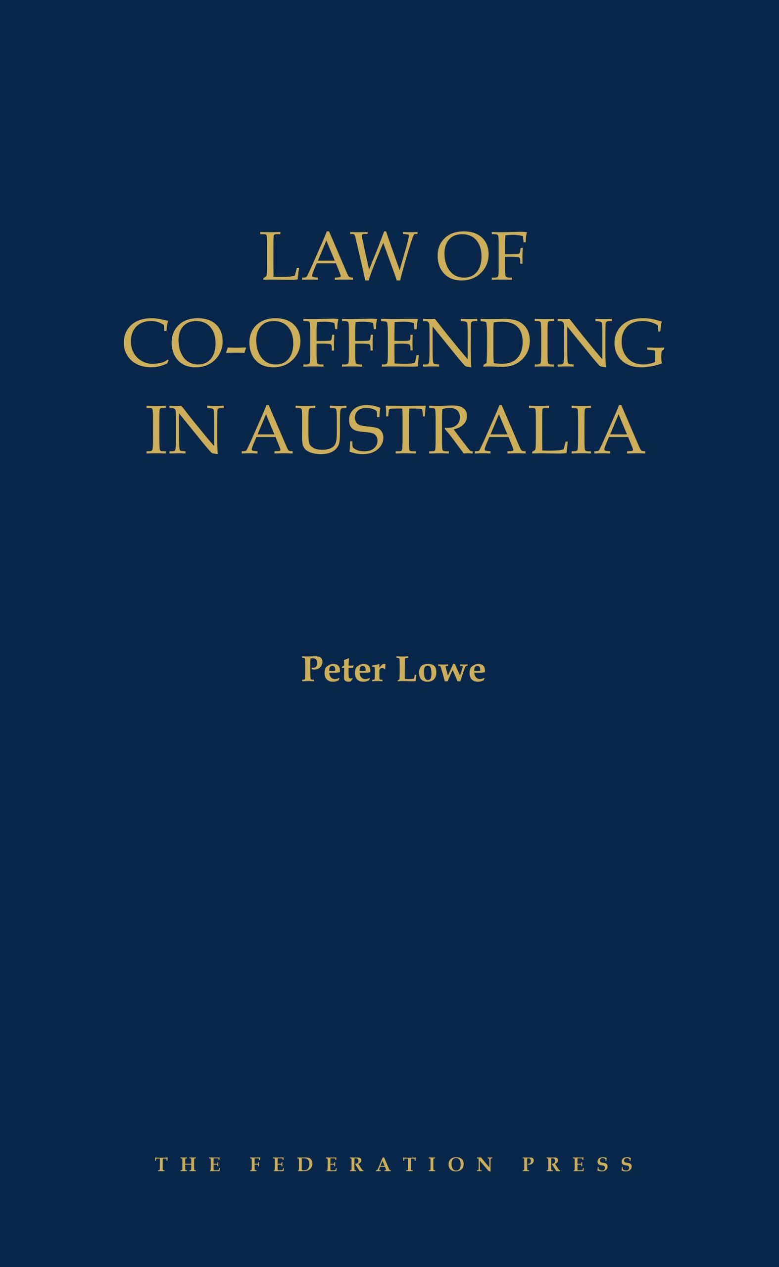 Law of Co-offending in Australia