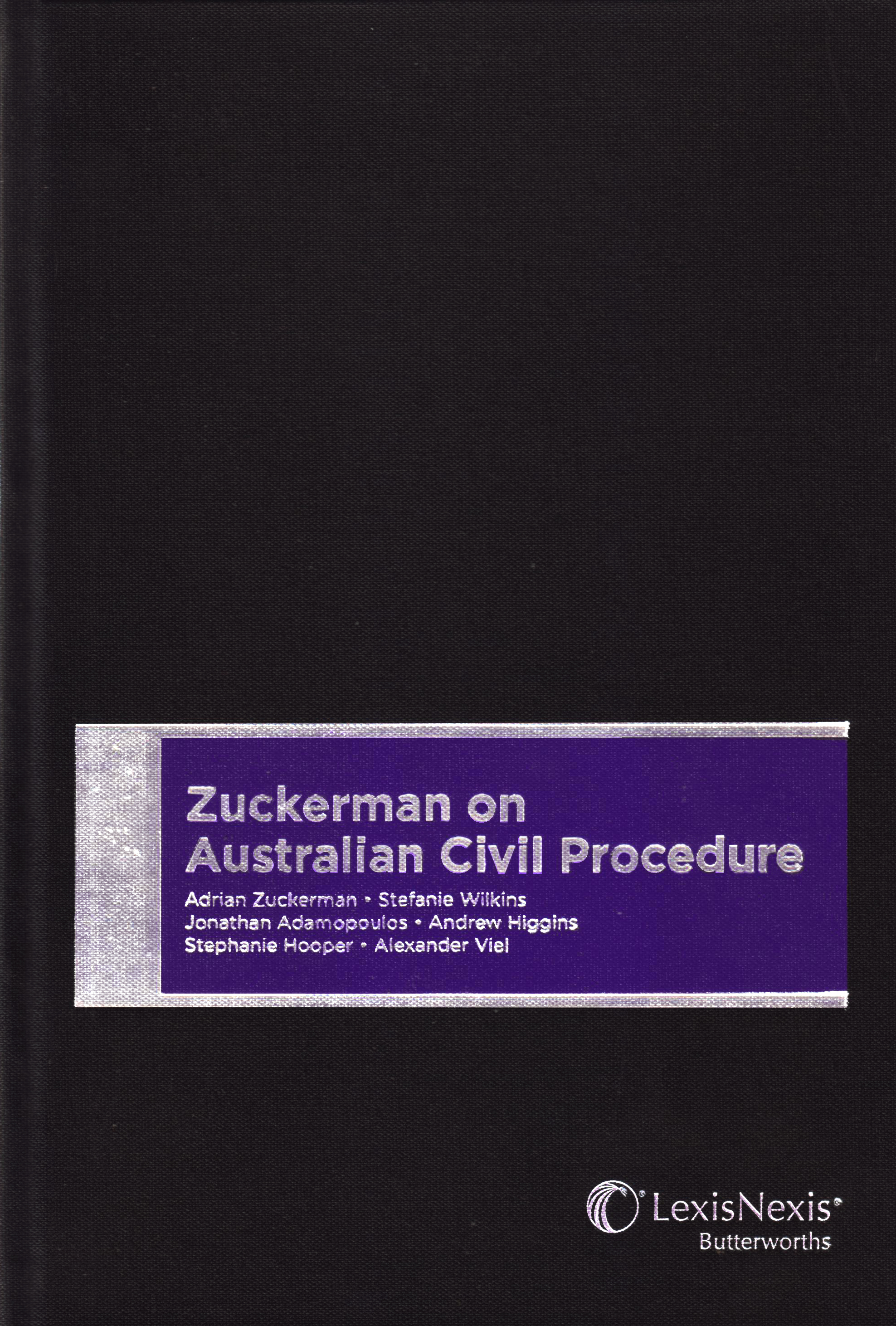 Zuckerman on Australian Civil Procedure