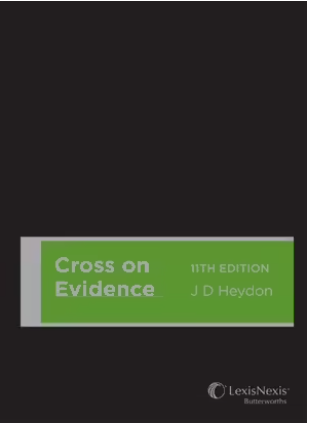 Cross on Evidence e11 - hardcover