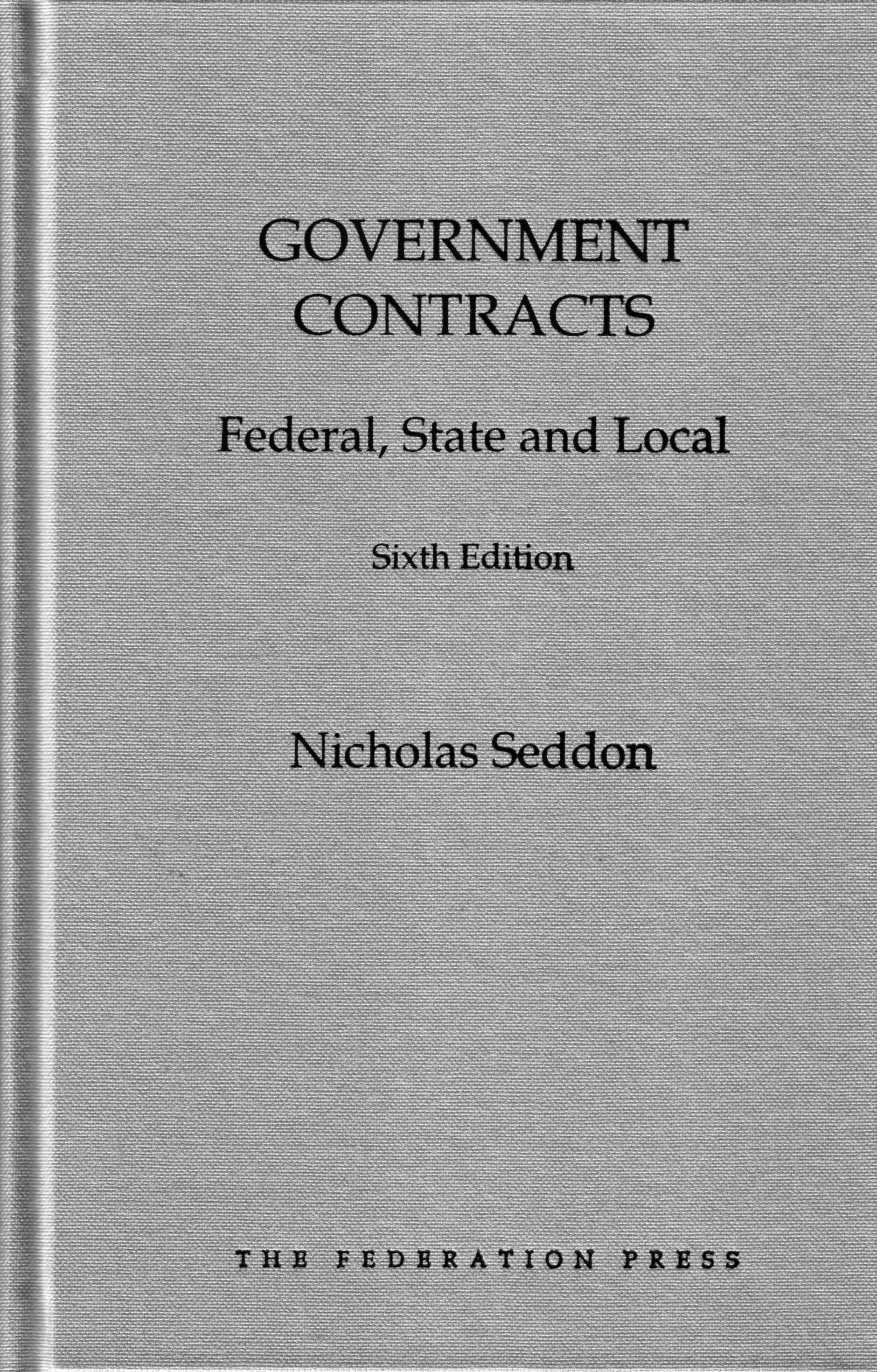 Government Contracts: Federal, State and Local e6