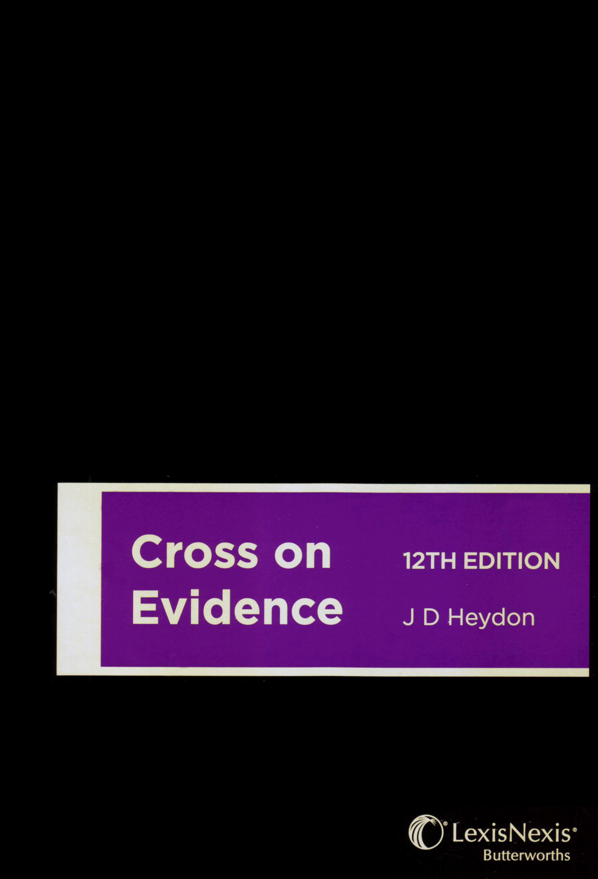 Cross on Evidence e12