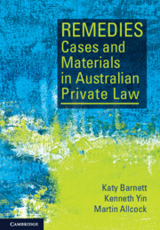 Remedies: Cases and Materials in Australian Private Law