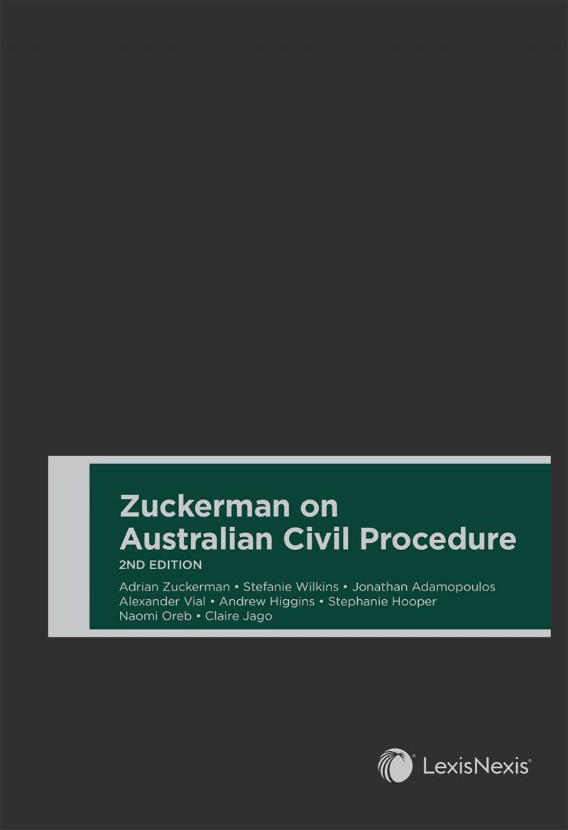Zuckerman on Australian Civil Procedure e2 (Softcover)