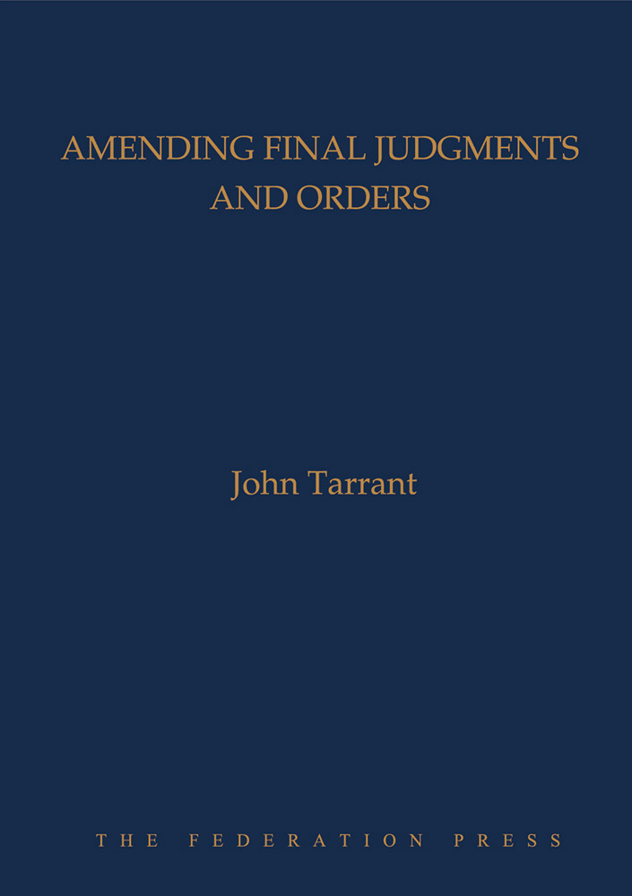 Amending Final Judgments and Orders