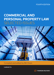 Commercial and Personal Property Law: Selected Issues e4