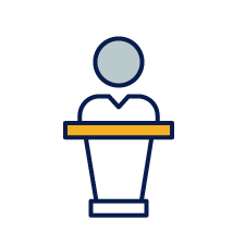 Expert speakers icon